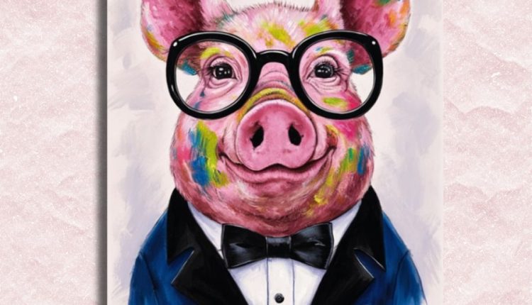 Pig with Glasses
