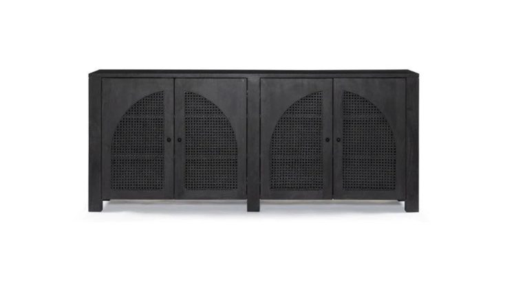 Leighton Tilda Sideboard BLACK WASH MANGO - MadeInUSA