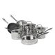 Cuisinart 11-Piece Professional Cookware Set, Stainless Steel – MadeInUSA