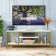 TJUNBOLIFE TV Stand  59 Inches Gold 3-Tier TV Console for TVs Up to 65&#34; with Faux Marble Veneer  Sofa Console Entryway Table for Living Room – MadeInUSA