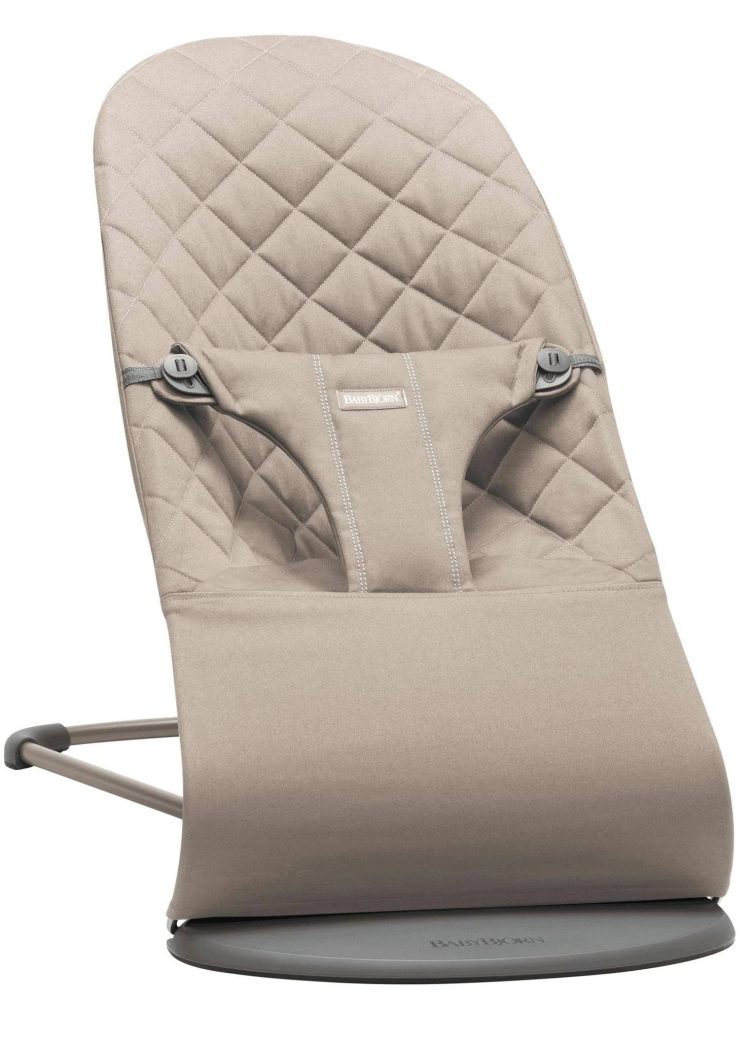 Bouncer Bliss - Sand Gray / Woven, Classic Quilt / Dark Gray - MadeInUSA
