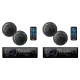 Pyle 5.25 Inch Bluetooth Marine Receiver Stereo & Speaker Kit, Black (2 Pack) – MadeInUSA