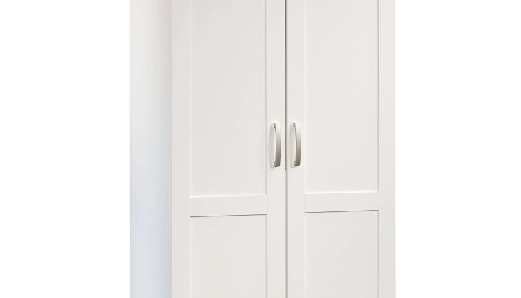 Sauder Select Craft & Sewing Armoire in Soft White - MadeInUSA