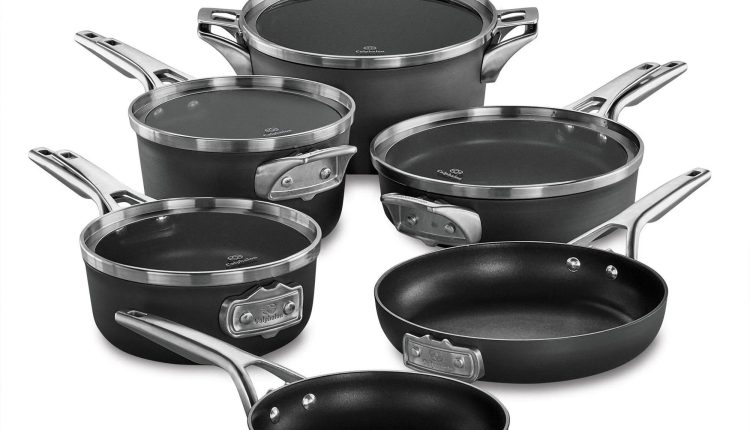 Calphalon Premier Nonstick 10 Piece Cookware Set - MadeInUSA