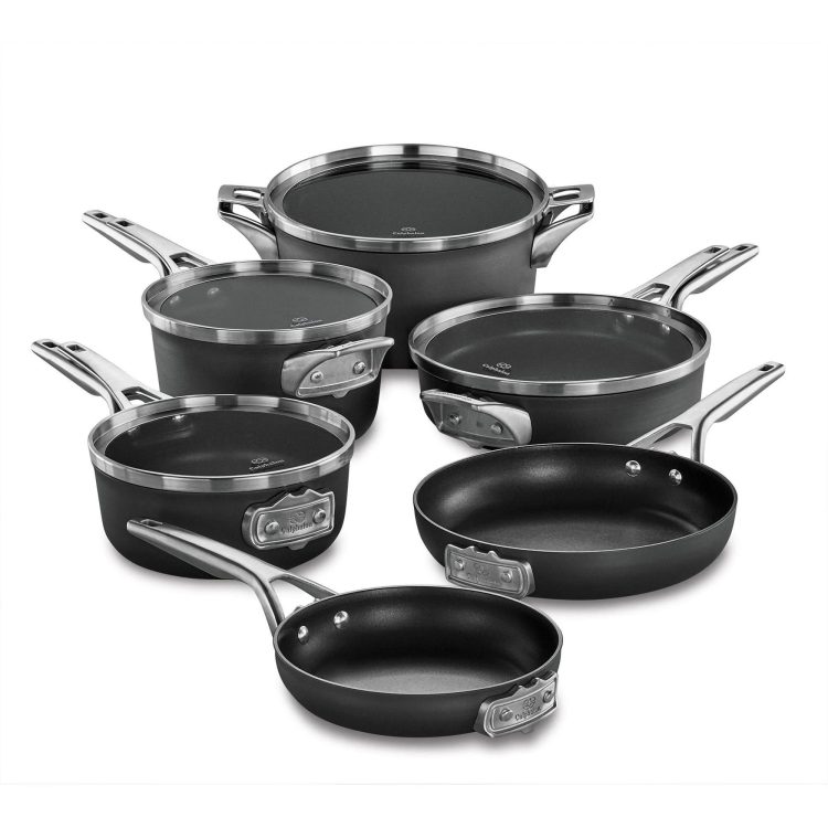 Calphalon Premier Nonstick 10 Piece Cookware Set - MadeInUSA