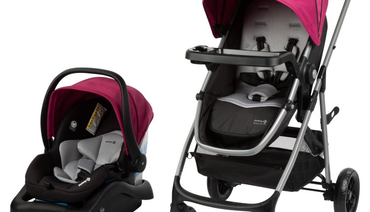 Safety 1st Grow and Go Flex 8-in-1 Travel System (Orchid Bloom) - MadeInUSA