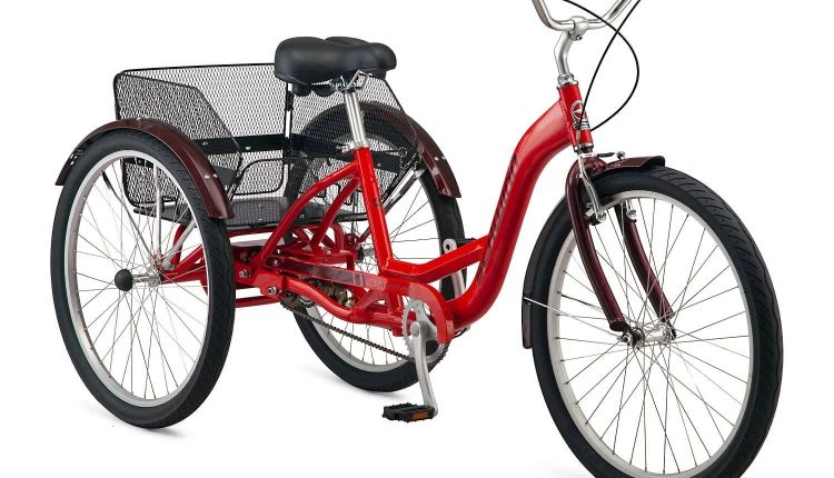 Schwinn Meridian Deluxe Adult Tricycle Bike, Three Wheel Cruiser, 26-inch Wheels, Low Step-Through Aluminum Frame, Adjustable Handlebars, Large - MadeInUSA