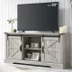 xrboomlife TV Stand for 65+ Inch TV  Modern Farmhouse Entertainment Center with Sliding Barn Door  Wood Rustic Media Console Cabinet with Adjustable  for Living Room  Light Rustic Oak – MadeInUSA