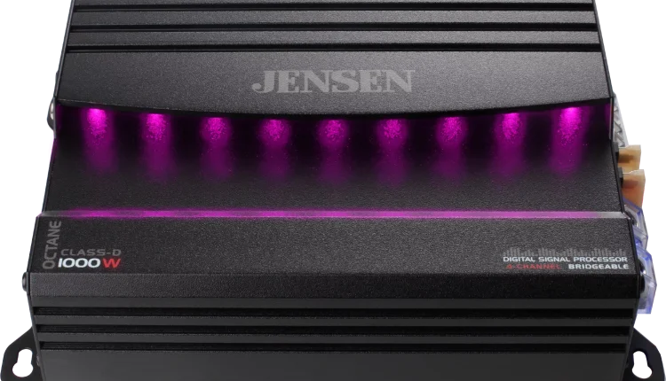 Jensen XDA94RB Class D 4 Channel Bridgeable Amplifier with 80 Watts x 4 RMS and 1000 Watts, New - MadeInUSA