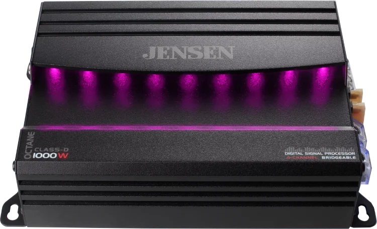 Jensen XDA94RB Class D 4 Channel Bridgeable Amplifier with 80 Watts x 4 RMS and 1000 Watts, New - MadeInUSA