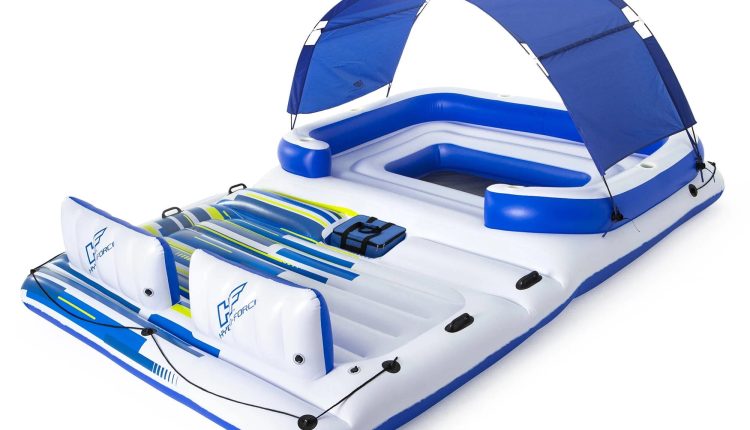 Bestway Hydro-Force Tropical Breeze 6-Person Inflatable Party Island Float - MadeInUSA
