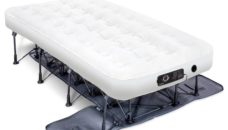 Ivation EZ-Bed Twin size, Air Mattress with Built in Pump, Deflate Defender Technology Inflatable Mattress - MadeInUSA