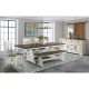 Drake Backless Dining Bench with Wood Seat Imagio Home by Intercon – MadeInUSA