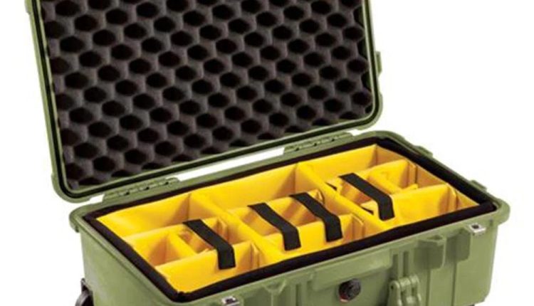 Pelican 1510 Waterproof Carry-on-Case with Divider Set and Wheels, Olive Drab Green - MadeInUSA