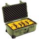 Pelican 1510 Waterproof Carry-on-Case with Divider Set and Wheels, Olive Drab Green – MadeInUSA