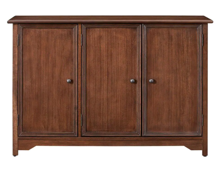 Bradstone 3 Door Walnut Storage Console - MadeInUSA