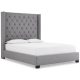 Monroe II Upholstered King Bed, Created for Macy’s – Grey – MadeInUSA