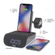 TimeBase Pro+ Triple Charging BT Alarm Clock with Wireless Fast Charging – MadeInUSA