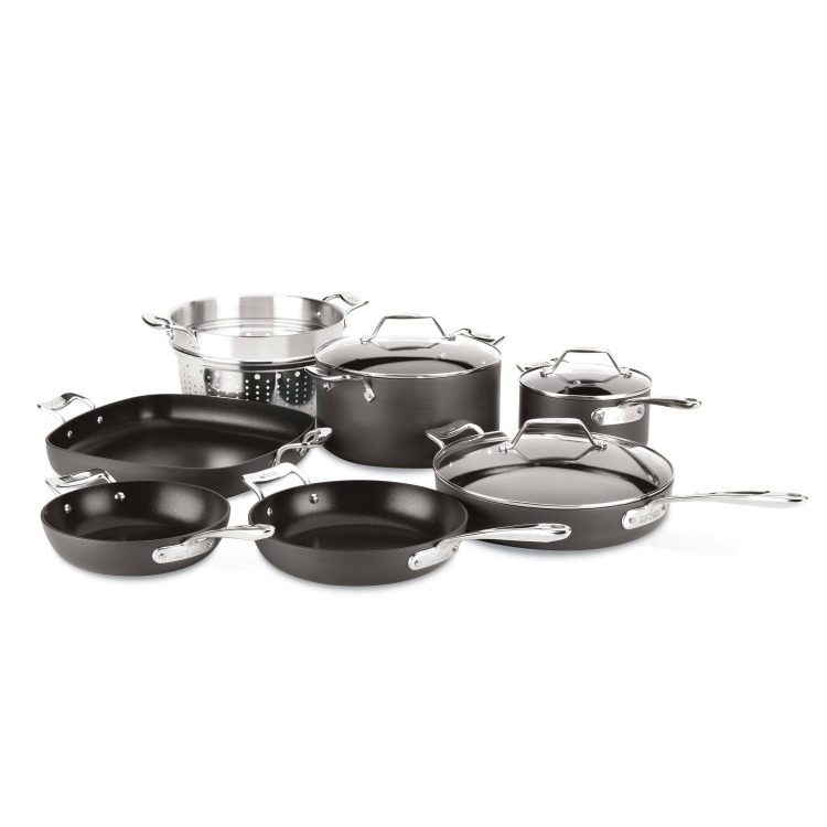 All Clad | Essentials Nonstick Cookware Set, 10-Piece - MadeInUSA