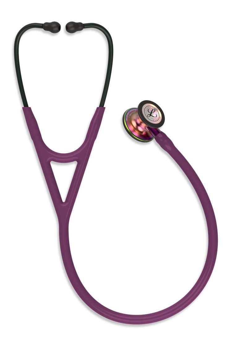 3M Littmann Cardiology IV Stethoscope Plum/Rainbow - MadeInUSA