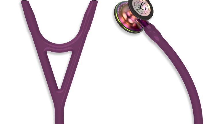 3M Littmann Cardiology IV Stethoscope Plum/Rainbow - MadeInUSA