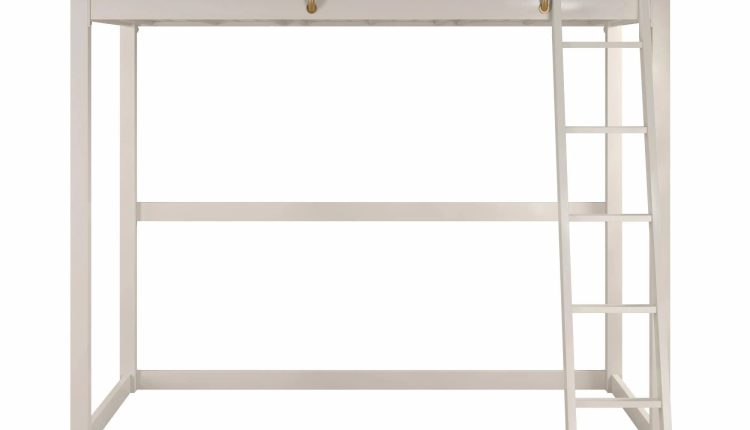 Little Seeds Monarch Hill Haven Twin Metal Platform Loft Bed by Little Seeds Bed Frame Colour: White Wayfair 72"H X 60"W X 79"D Vanities - MadeInUSA