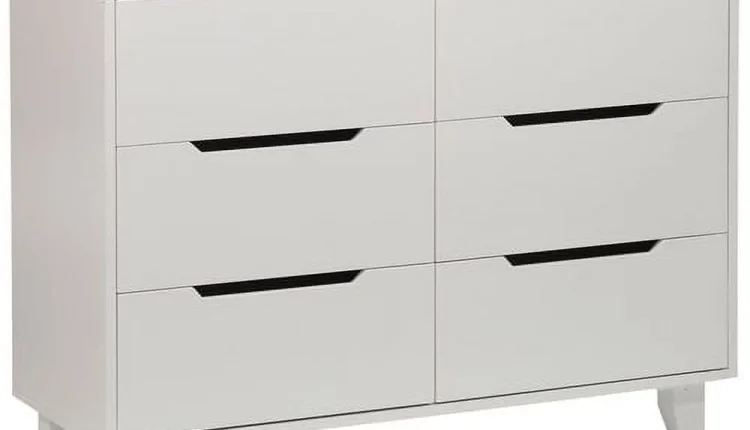 Angel Line Madison 6 Drawer Double Dresser, White - MadeInUSA