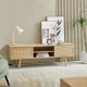 Rattan TV Stand with Storage – Natural – MadeInUSA