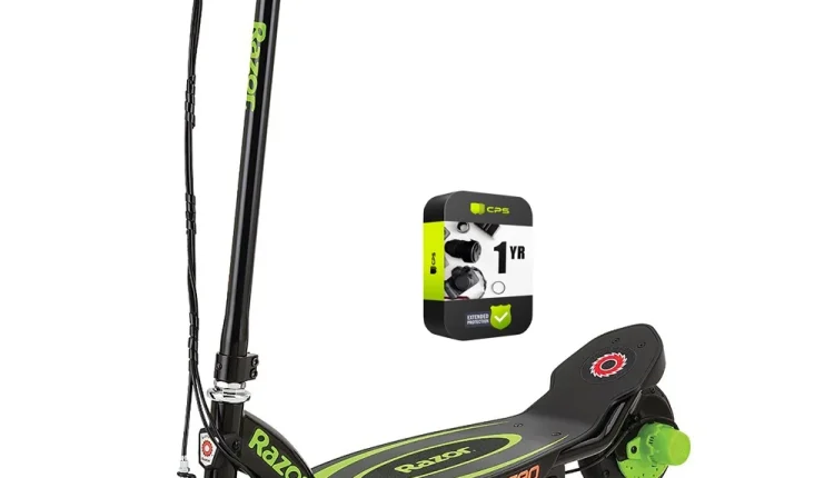 Razor 13111416 E90 Power Core Electric Scooter Green Bundle with 1 Year Extended Protection Plan - MadeInUSA