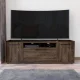 Tv Stand for TV´s up 55″Dext, One Cabinet, Double Door, Dark Walnut Finish – MadeInUSA