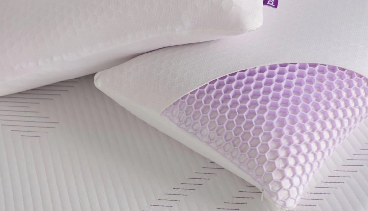 Purple Harmony Pillow, (26" x 17" x 6.5") - MadeInUSA
