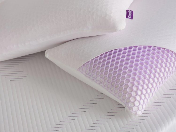 Purple Harmony Pillow, (26" x 17" x 6.5") - MadeInUSA