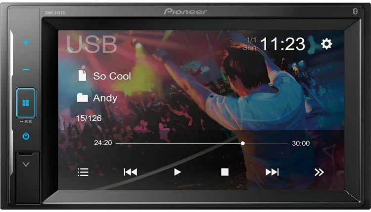 Pioneer Dmh-241ex Touchscreen Digital Media Receiver with Bluetooth - MadeInUSA