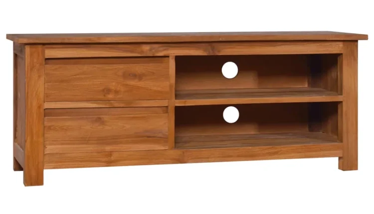 moobody TV Stand 39.4"x11.8"x15.7"Solid Wood Teak - MadeInUSA
