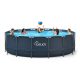 Evajoy 16ft x 48in Metal Frame Swimming Pool Set, Round Above Ground Pool Set with 2000 GPH Sand Filter Pump, Pool Ladder, Ground Cloth, Pool Cover – MadeInUSA