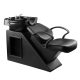 Ainfox Shampoo Barber Backwash Chair ABS Plastic Shampoo Bowl Sink Chair for Spa Beauty Salon (Black) – MadeInUSA