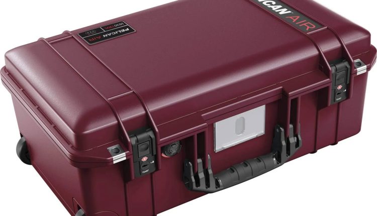 Pelican 1535TRVL Wheeled Air Carry-On Case with Travel Organizer - Red - MadeInUSA