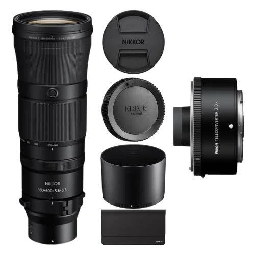 Nikon NIKKOR Z 180-600mm f/5.6-6.3 VR Lens w/ Teleconverter TC-2x - MadeInUSA