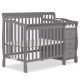 Dream On Me Jayden 4 in 1 Mini Convertible Crib and Changer Storm Grey – MadeInUSA