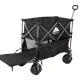 Ozark Trail Double Decker Folding Wagon with Extension Handle, Black – MadeInUSA