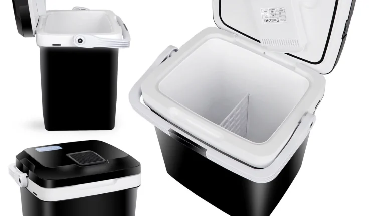 2023 Newest Portable Iceless Thermoelectric Cooler Warmer Low Noise Car Electric Refrigerator Mini Fridge for Car Travel Trip Caming - MadeInUSA