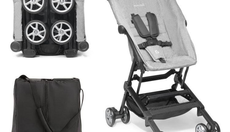 Munchkin - Sparrow Ultra Compact Stroller, Grey - MadeInUSA