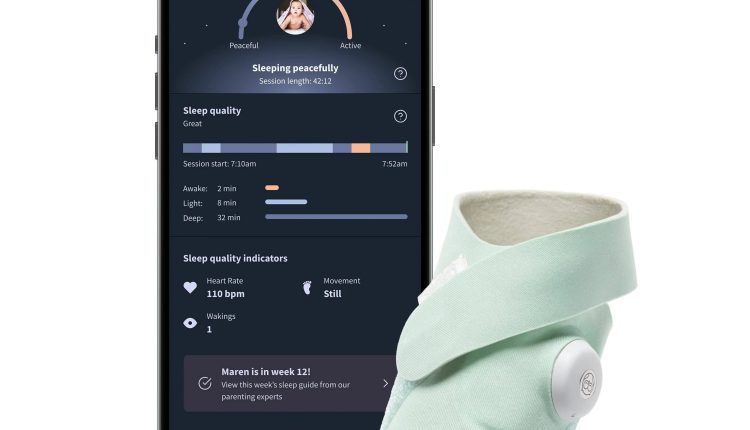 Owlet Dream Sock Plus Baby Monitor - Mint - MadeInUSA