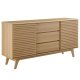 Modway Render 63 inch Sideboard Buffet Table or TV Stand, Oak, Size: 17.5 x 63 x 32.5 – MadeInUSA