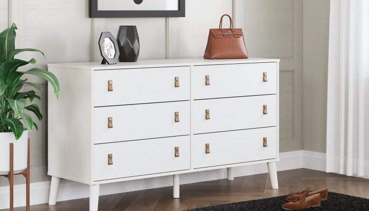 Ashley Aprilyn Dresser White - MadeInUSA