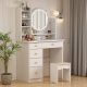 FUFU&GAGA 31.5-in White Makeup Vanity – MadeInUSA