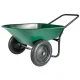 5 cu ft. Green & Black Poly Wheelbarrow Yard Rover – MadeInUSA