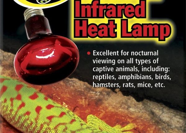 Zoo Med Nocturnal Infrared Heat Lamp 100 Watt - MadeInUSA