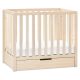Carter’s by DaVinci Colby 4-in-1 Convertible Mini Crib with Trundle – Washed Natural – MadeInUSA
