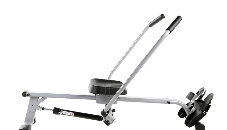 Sunny Health & Fitness Full Motion Cardio Rowing Machine Exercise Workout Rower w/ Hydraulic Cylinder and LCD Monitor, SF-RW5639 - MadeInUSA